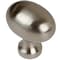 Gliderite Hardware 1-1/8 in. Satin Nickel Oval Cabinet Knob, 10PK 5417-SN-10 - alternate 1